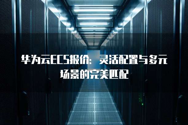 华为云ECS报价:灵活配置与多元场景的完美匹配