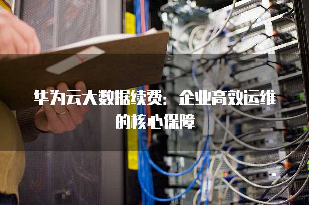 华为云大数据续费:企业高效运维的核心保障
