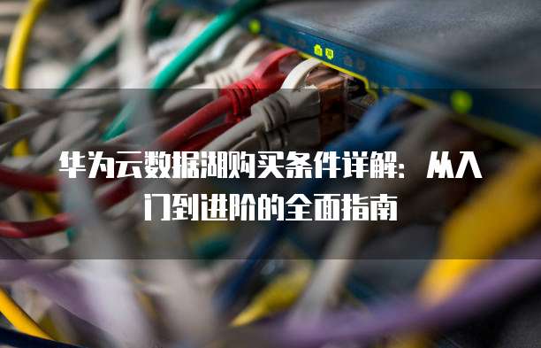 华为云数据湖购买条件详解:从入门到进阶的全面指南