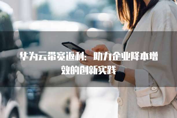 华为云带宽返利:助力企业降本增效的创新实践