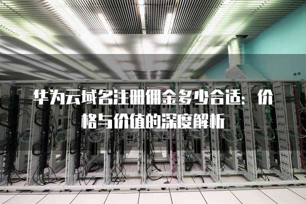 华为云域名注册佣金多少合适:价格与价值的深度解析