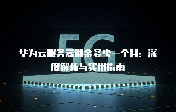华为云服务器佣金多少一个月:深度解析与实用指南