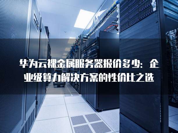 华为云裸金属服务器报价多少:企业级算力解决方案的性价比之选