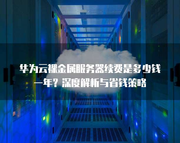 华为云裸金属服务器续费是多少钱一年?深度解析与省钱策略