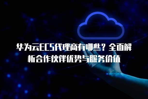 华为云ECS代理商有哪些?全面解析合作伙伴优势与服务价值