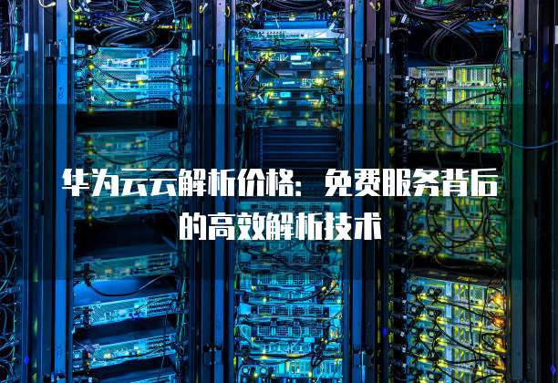 华为云云解析价格:免费服务背后的高效解析技术