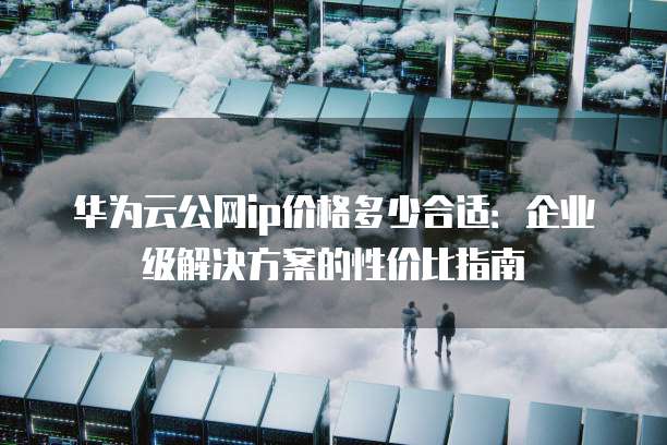 华为云公网ip价格多少合适：企业级解决方案的性价比指南