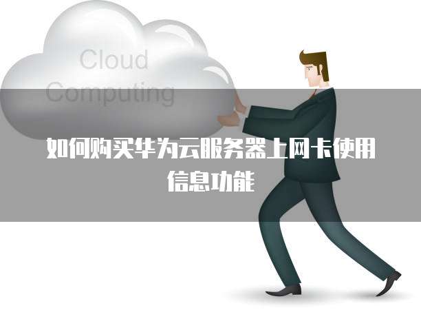 如何购买华为云服务器上网卡使用信息功能