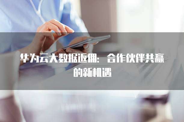 华为云大数据返佣:合作伙伴共赢的新机遇
