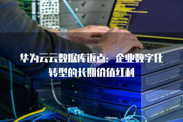 华为云云数据库返点:企业数字化转型的长期价值红利