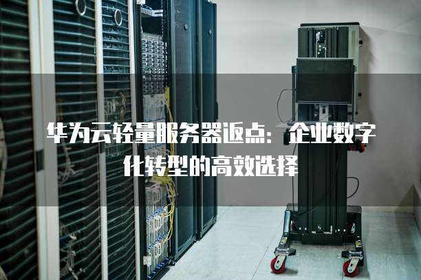 华为云轻量服务器返点:企业数字化转型的高效选择