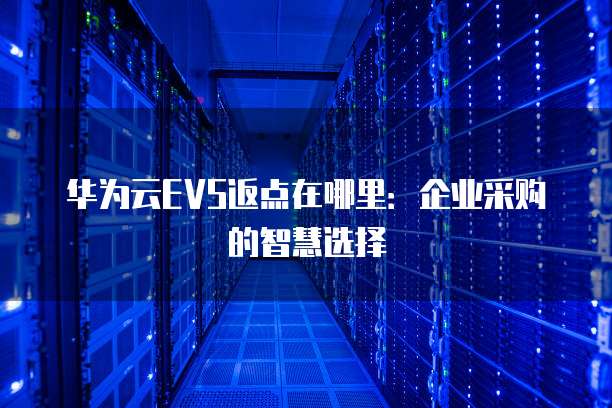华为云EVS返点在哪里:企业采购的智慧选择