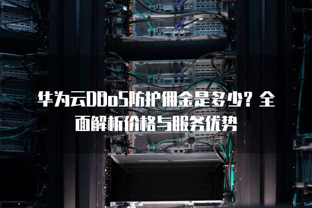 华为云DDoS防护佣金是多少?全面解析价格与服务优势