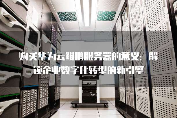 购买华为云鲲鹏服务器的意义：解锁企业数字化转型的新引擎