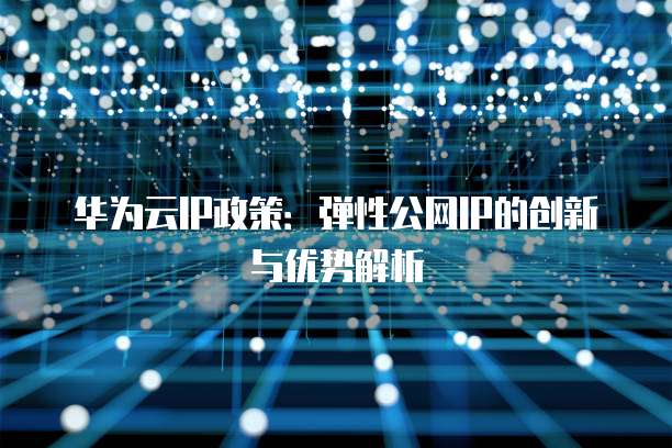 华为云IP政策:弹性公网IP的创新与优势解析