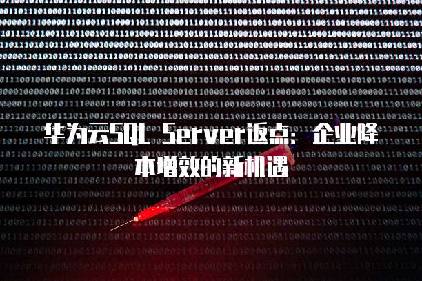 华为云SQL Server返点:企业降本增效的新机遇