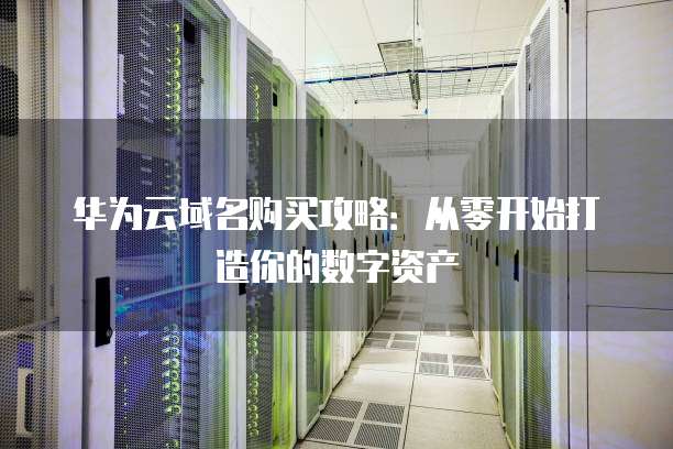 华为云域名购买攻略:从零开始打造你的数字资产