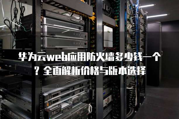 华为云web应用防火墙多少钱一个?全面解析价格与版本选择
