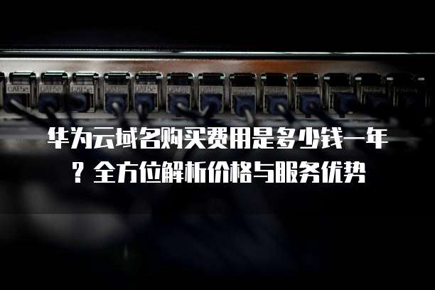 华为云域名购买费用是多少钱一年?全方位解析价格与服务优势