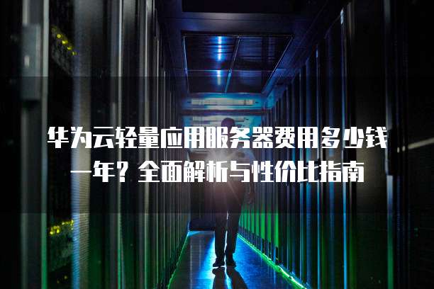 华为云轻量应用服务器费用多少钱一年?全面解析与性价比指南