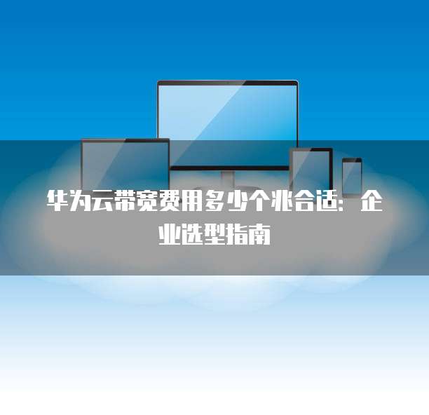 华为云带宽费用多少个兆合适:企业选型指南