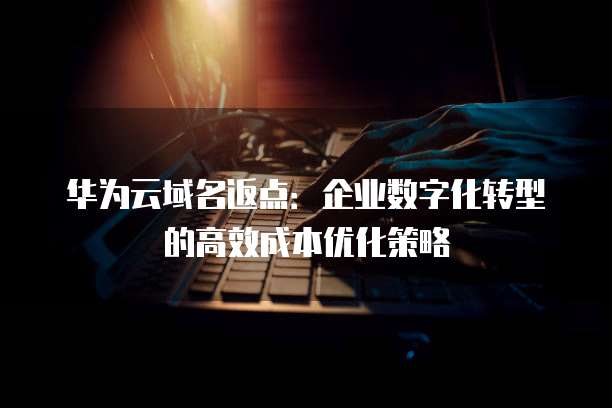 华为云域名返点:企业数字化转型的高效成本优化策略