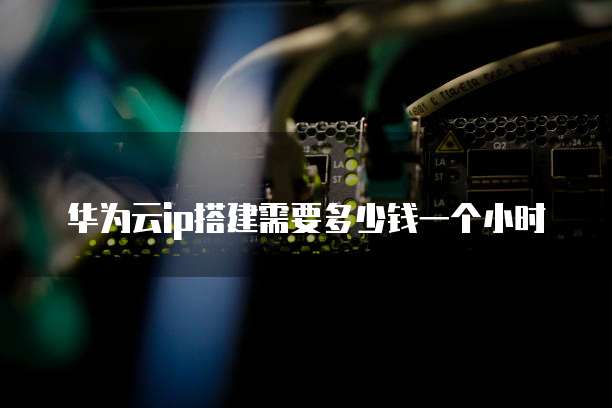 华为云ip搭建需要多少钱一个小时