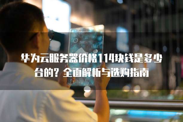 华为云服务器价格114块钱是多少台的?全面解析与选购指南