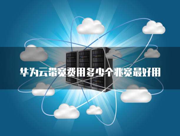 华为云带宽费用多少个兆宽最好用