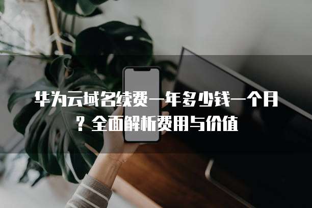 华为云域名续费一年多少钱一个月?全面解析费用与价值