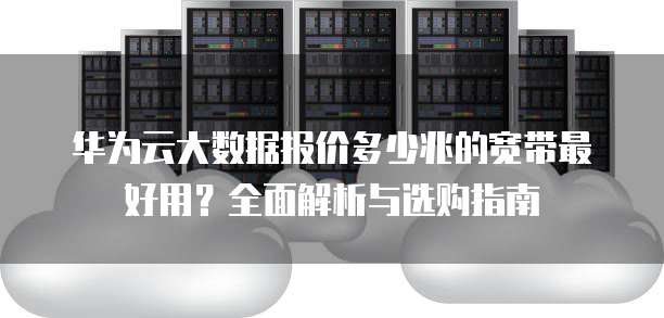 华为云大数据报价多少兆的宽带最好用?全面解析与选购指南