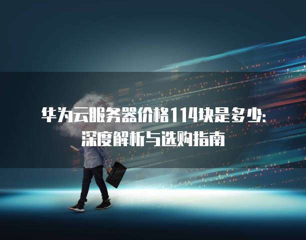 华为云服务器价格114块是多少:深度解析与选购指南