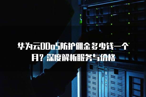 华为云DDoS防护佣金多少钱一个月?深度解析服务与价格