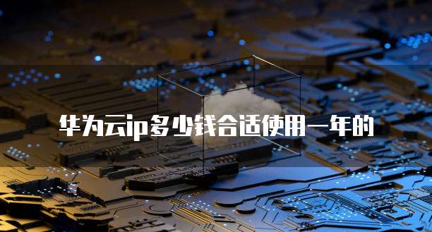 华为云ip多少钱合适使用一年的