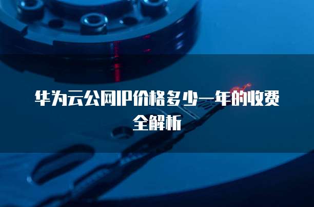 华为云公网IP价格多少一年的收费全解析