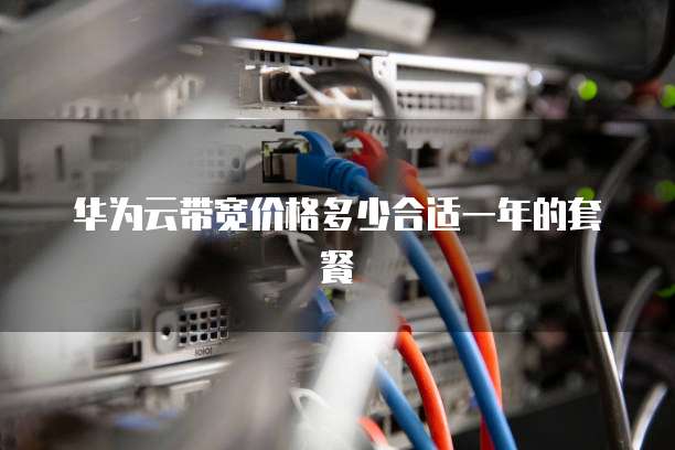 华为云带宽价格多少合适一年的套餐