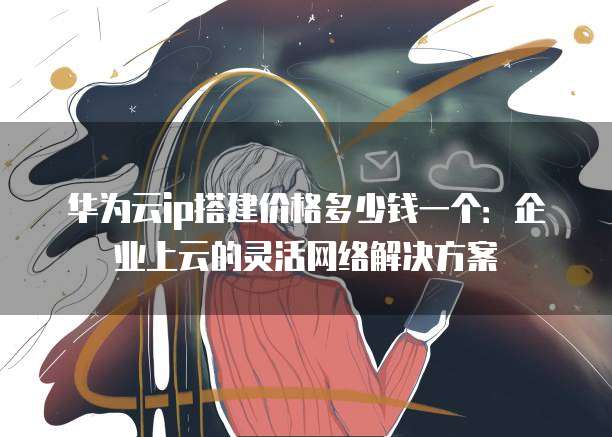 华为云ip搭建价格多少钱一个：企业上云的灵活网络解决方案