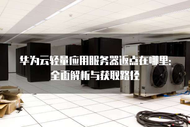 华为云轻量应用服务器返点在哪里:全面解析与获取路径