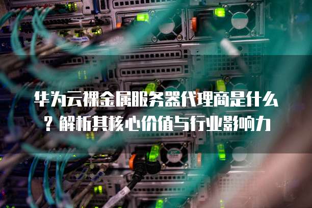华为云裸金属服务器代理商是什么？解析其核心价值与行业影响力