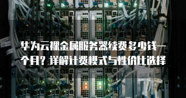 华为云裸金属服务器续费多少钱一个月?详解计费模式与性价比选择