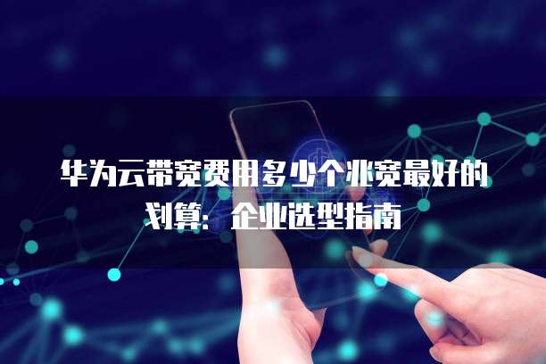 华为云带宽费用多少个兆宽最好的划算:企业选型指南