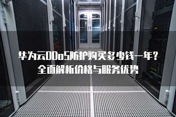华为云DDoS防护购买多少钱一年?全面解析价格与服务优势