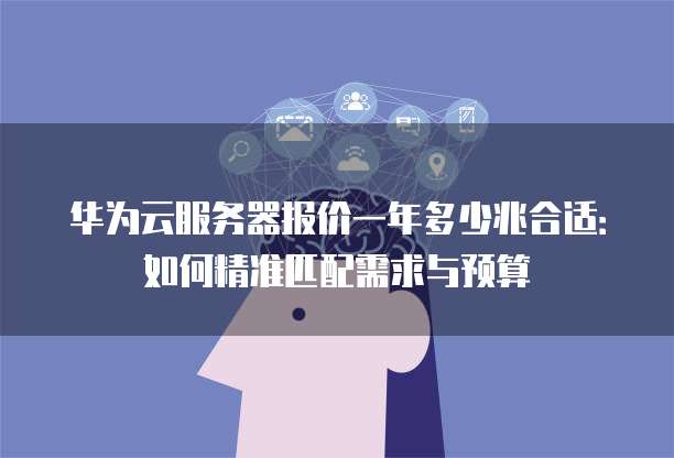 华为云服务器报价一年多少兆合适:如何精准匹配需求与预算