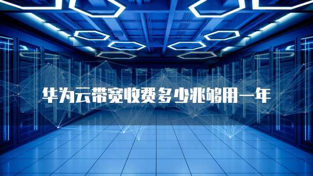 华为云带宽收费多少兆够用一年