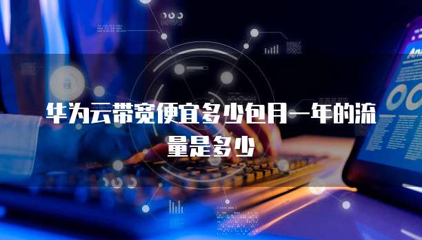 华为云带宽便宜多少包月一年的流量是多少