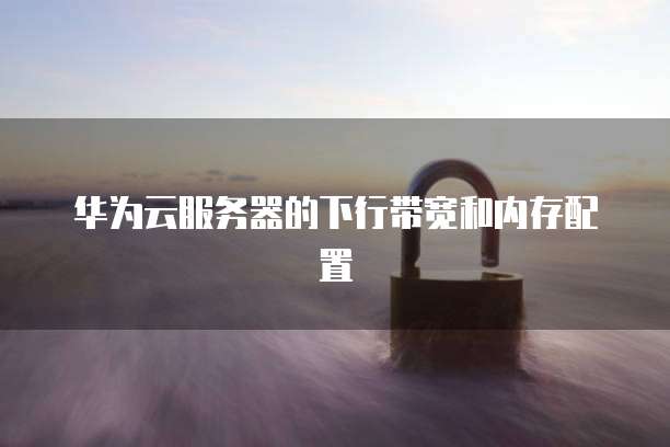 华为云服务器的下行带宽和内存配置