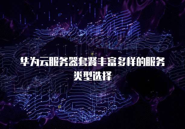 华为云服务器套餐丰富多样的服务类型选择