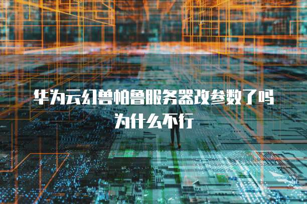 华为云幻兽帕鲁服务器改参数了吗为什么不行