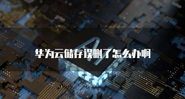 华为云储存误删了怎么办啊