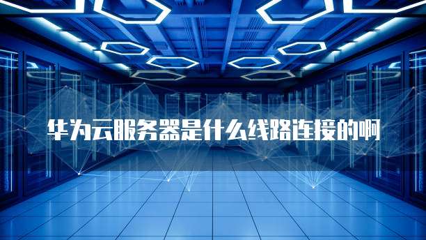 华为云服务器是什么线路连接的啊